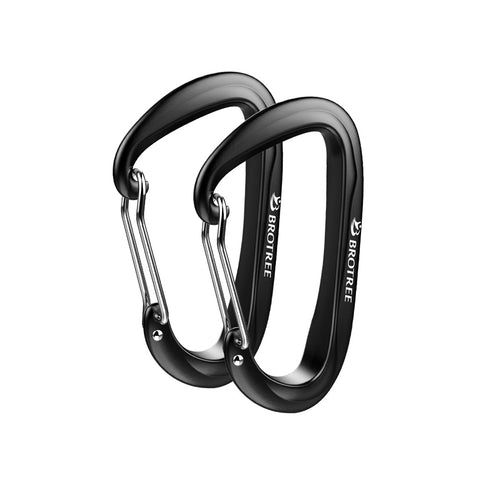 12KN Wire Gate Carabiner 2pcs